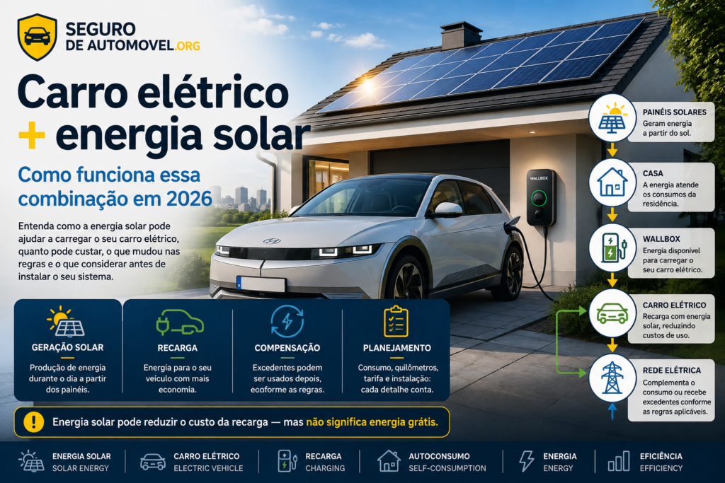 carro elétrico e energia solar