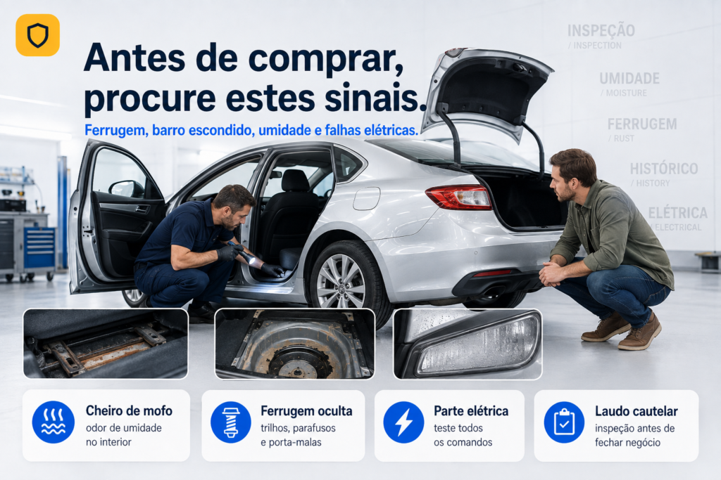 carro de enchente como identificar