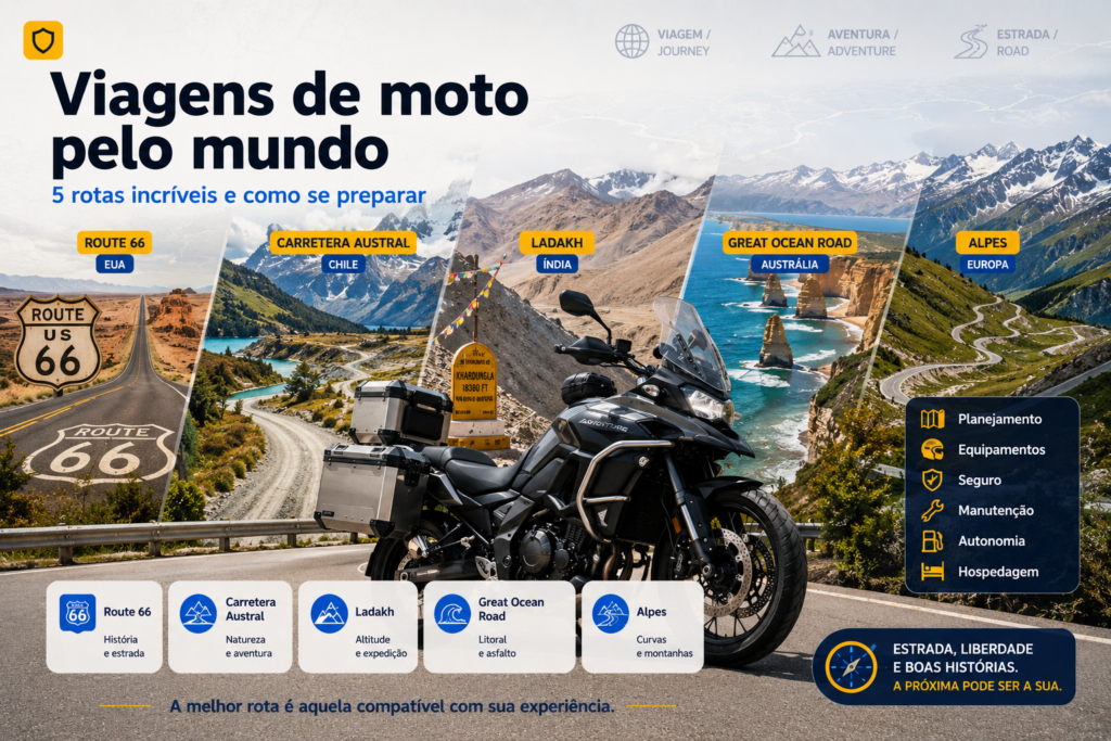 viagem de moto