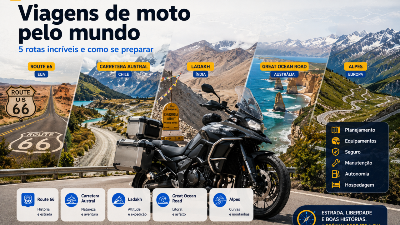 viagem de moto