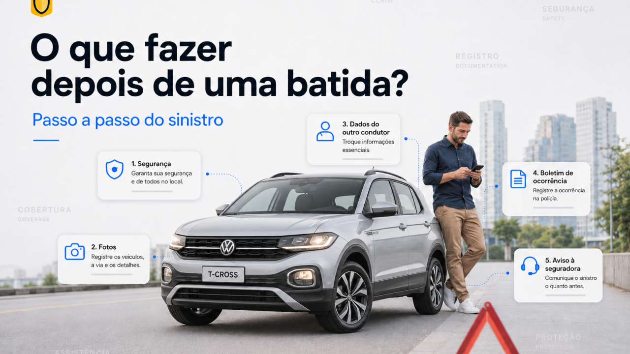 batida de carro o que fazrer