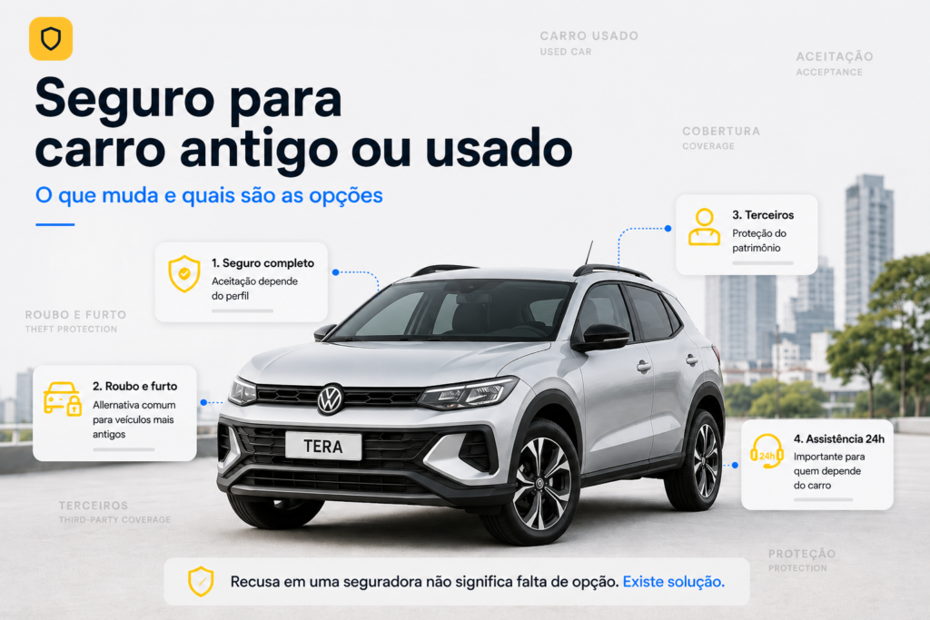 seguro carro antigo usado como funciona