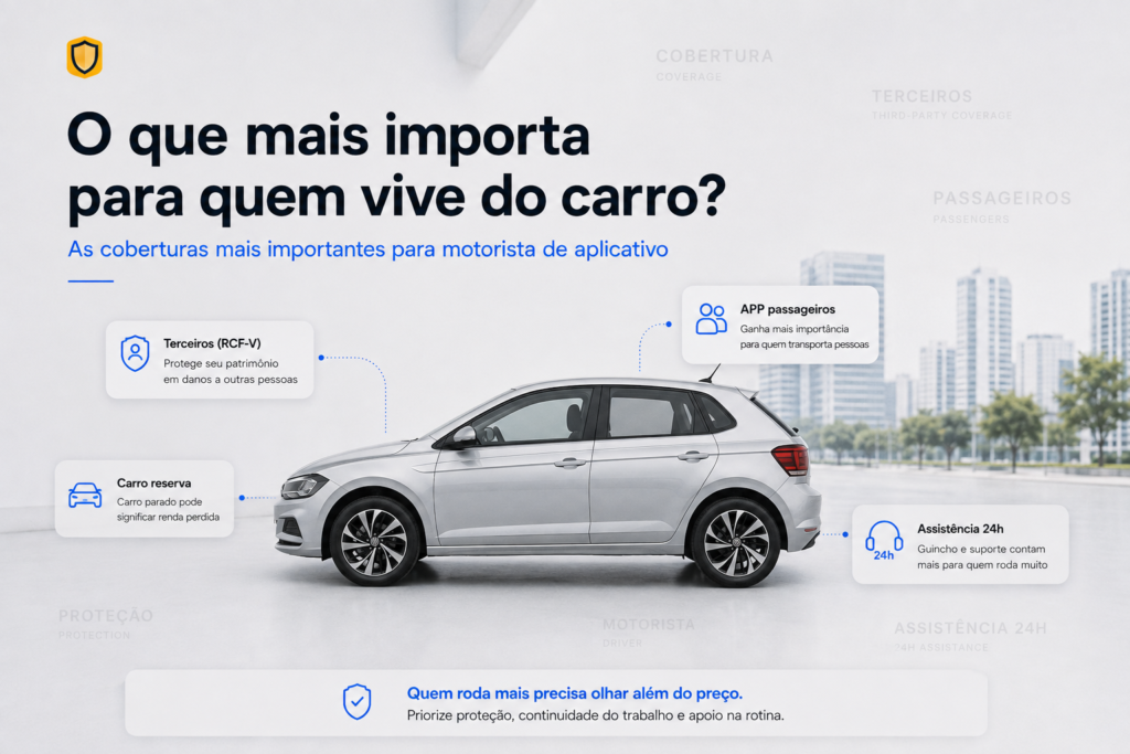 seguro de carro para motorista de aplicativo